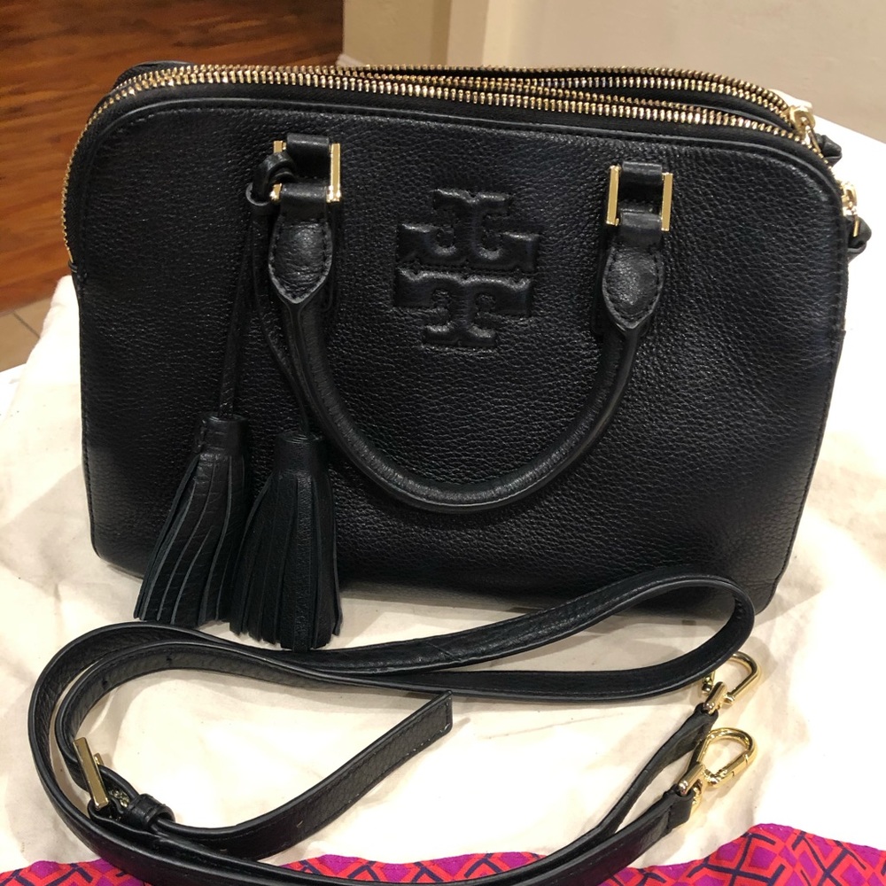 Tory burch double zip thea bag